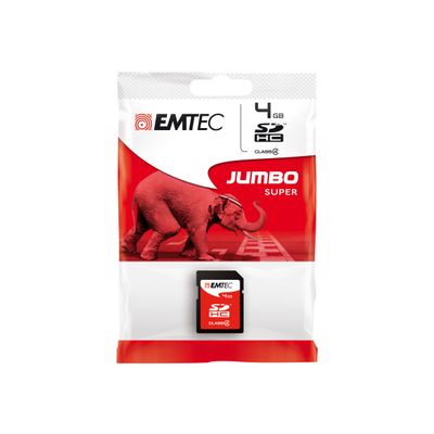 3126170112408-Emtec Jumbo Super - Carte mémoire flash - 4 Go-Avant-0