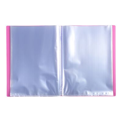 3130632884277-Exacompta Opak - 10 Porte vues - 80 vues - A4 - rose-Avant-1