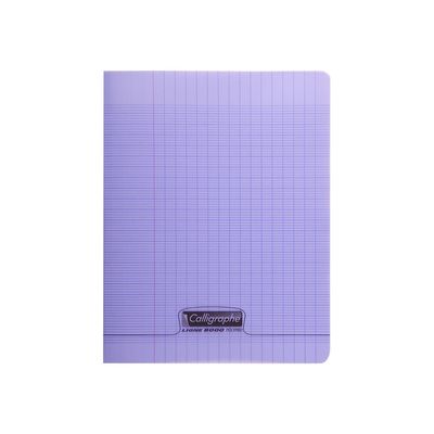 2012349449844-Calligraphe 8000 - Cahier polypro 24 x 32 cm - 48 pages - grands carreaux (Seyes) - violet-Avant-0