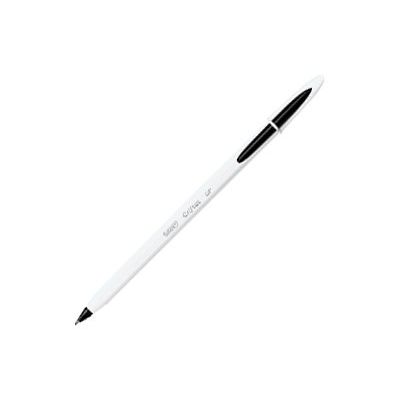 3086123494732-BIC Cristal UP - 20 Stylos à bille - noir - pointe moyenne (1,2 mm)-Angle gauche-2