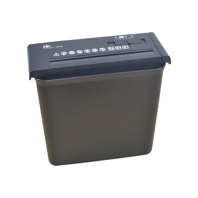3584770910075-UP-Office UOD 518 - destructeur de documents coupe droite - 5 feuilles - Corbeille 10 litre-Angle gauche-0