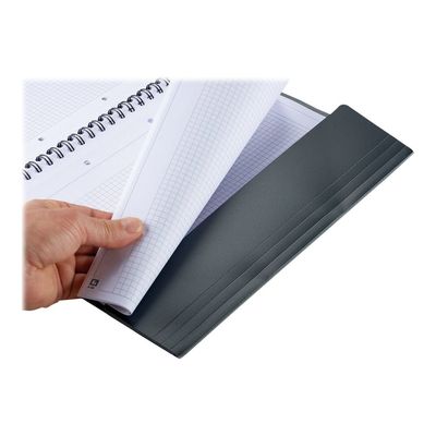 3020120017013-Oxford Meetingbook - Cahier à spirale A4 (21x29,7 cm) - 160 pages - petis carreaux (5x5 mm)-Gros plan-14