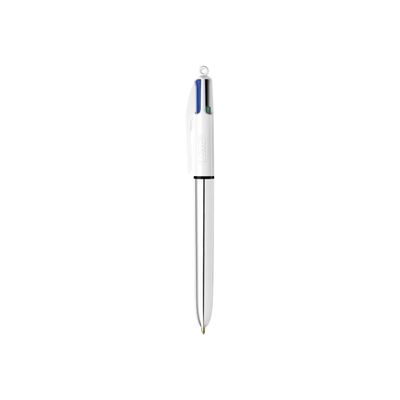 3086123650053-BIC 4 Couleurs - stylo bille 4 couleurs - noir, rouge, bleu, vert (pack de 3)-Avant-0