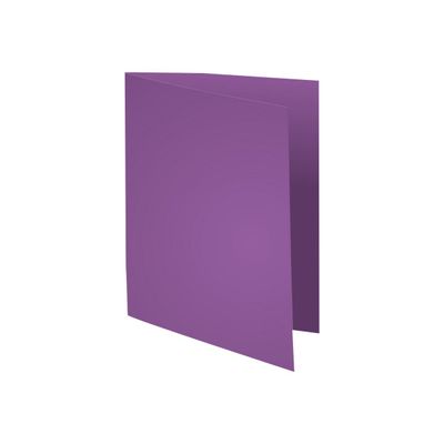3288581601084-Exacompta Flash - 5 Paquets de 100 Chemises - 220 gr - lilas-Angle droit-1