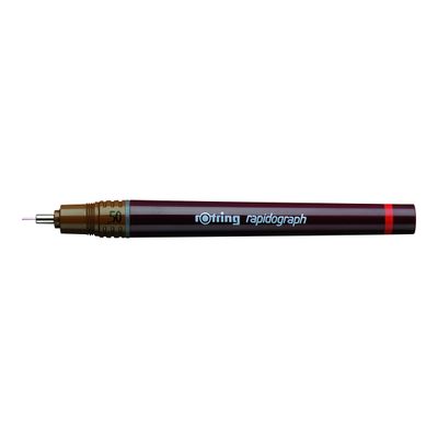 3501179032405-Rotring rapidograph - Stylo technique - 0.5 mm - noir-Angle gauche-0