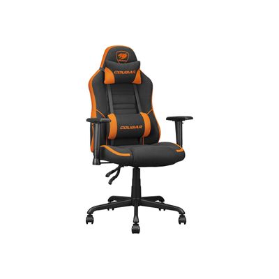 4710483775185-Fauteuil gamer FUSION SF - accoudoirs réglables - appui-tête intégré - noir/orange-Angle gauche-2