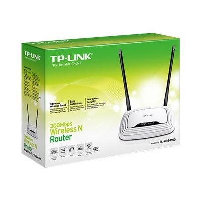 6935364051280-TP-Link TL-WR841ND 300Mbps Wireless N Router with Detachable Antennas - routeur sans fil - 802.11b/g/n (draf-Angle gauche-3