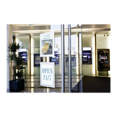 4005546405933-Durable Duraframe - Cadre d'affichage adhésif - A6 - argent-Angle droit-2