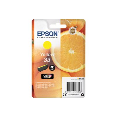 8715946626246-Epson 33 Oranges - jaune - cartouche d'encre originale-Avant-0