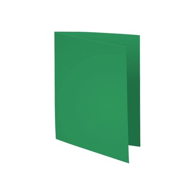 3288582171043-Exacompta Rock"s - 10 Chemises - 210 gr - pour 200 feuilles - vert foncé-Angle droit-3