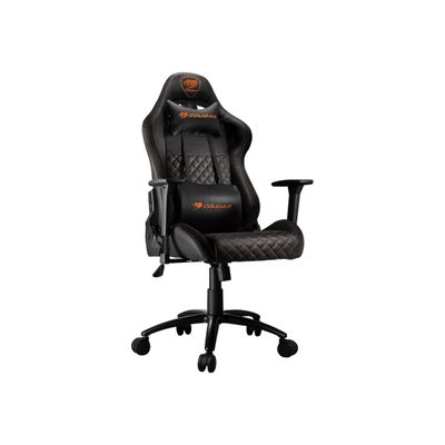 4715302442989-Fauteuil gamer ARMOR Pro - accoudoirs réglables - noir-Angle gauche-2