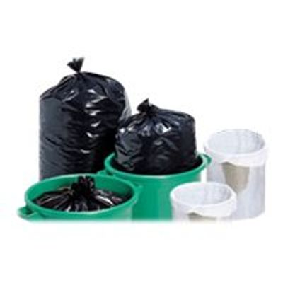 3760028772224-Carton Plus - 100 Sacs poubelle noir 130L - 45 microns (4 rouleaux de 25 sacs)-Avant-0
