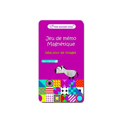 3108722903726-The Purple Cow - Jeu de voyage magnétique Memo-Avant-0