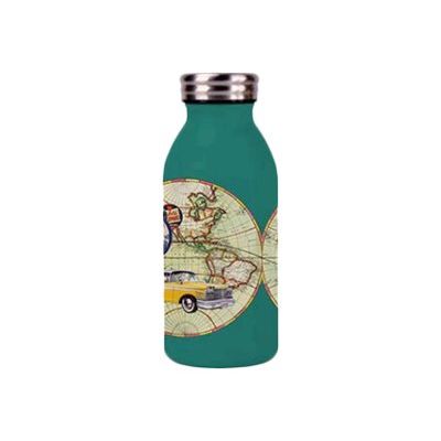 3700572752426-Kiub Voyages - Bouteille isotherme 350 ml - avion/voiture-Avant-0