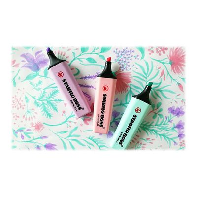 4006381492386-STABILO BOSS ORIGINAL Pastel - Surligneur - pêche-Angle droit-1