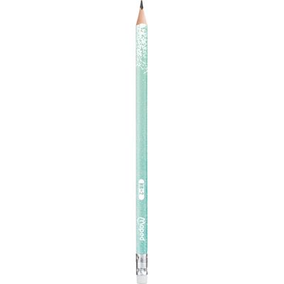 3154148518044-Maped Black'Peps Glitter - Crayon à papier - HB - embout gomme - disponible dans différentes couleurs--2