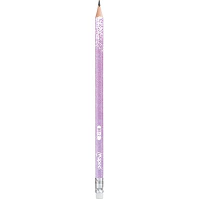 3154148518044-Maped Black'Peps Glitter - Crayon à papier - HB - embout gomme - disponible dans différentes couleurs--5
