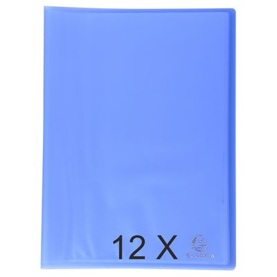3130631854622-Exacompta Chromaline - 12 Porte vues - 80 vues - A4 - bleu--0