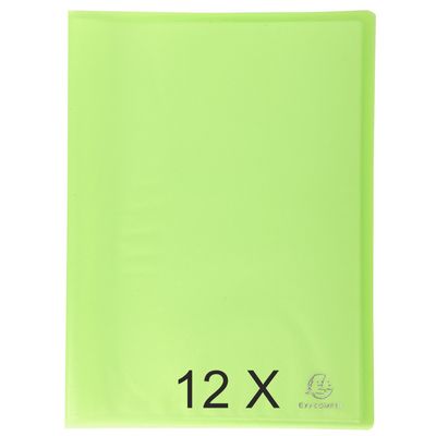 3130631854639-Exacompta Chromaline - 12 Porte vues - 80 vues - A4 - vert--0