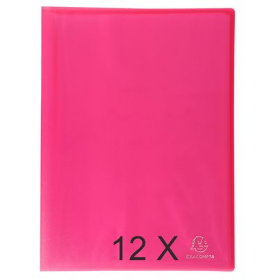3130631854653-Exacompta Chromaline - 12 Porte vues - 80 vues - A4 - rouge--0
