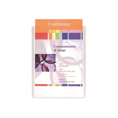 3130631430086-Exacompta Kreacover - 30 Chemises de présentation personnalisables - A4 - blanc-Avant-1