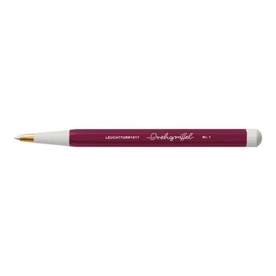 4004117610431-Leuchtturm1917 Drehgriffel Nr. 1 - Stylo à bille bleu roi - bordeaux-Angle gauche-0