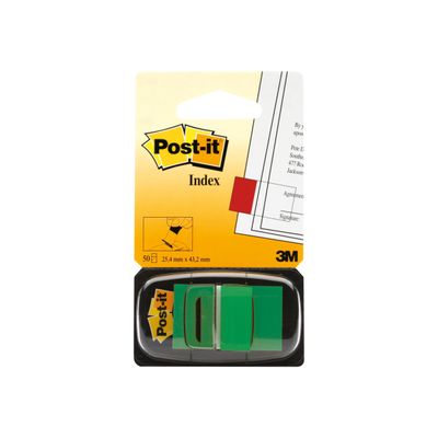 0021200707537-50 Marque-pages Post-it souples coloris vert-Avant-2
