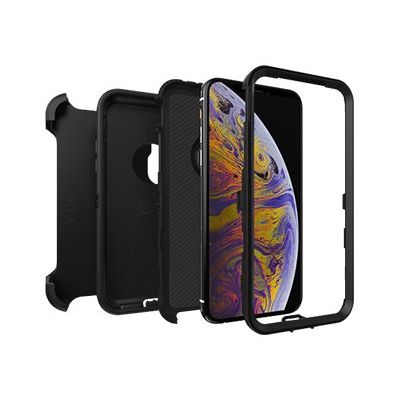 0660543468677-OtterBox Defender Series Filmless - coque de protection pour iPhone X, XS - noir-Angle gauche-5