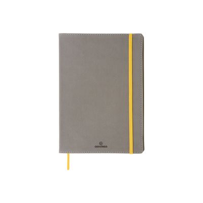 3108725881458-Oberthur Carmen - Carnet de notes souple A5 - ligné - 200 pages - taupe-Avant-0