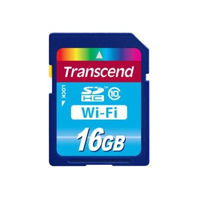 0760557824381-Transcend Wi-FI - carte mémoire flash - 16 Go - SDHC-Avant-0