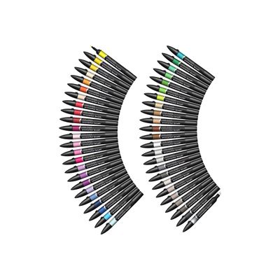 884955063453-ProMarker brush - coffret 48 marqueurs double pointe-Avant-1