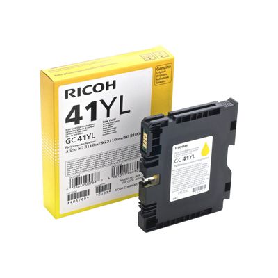 4961311866807-Ricoh GC 41 - jaune - cartouche d'encre originale-Angle gauche-0