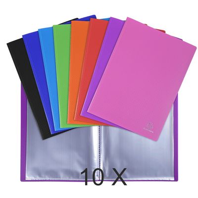 3130631088409-Exacompta Opak - 10 Porte vues - 80 vues - A4 - couleurs assorties--0