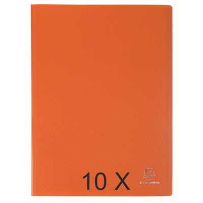 3130632884246-Exacompta Opak - 10 Porte vues - 80 vues - A4 - orange--0