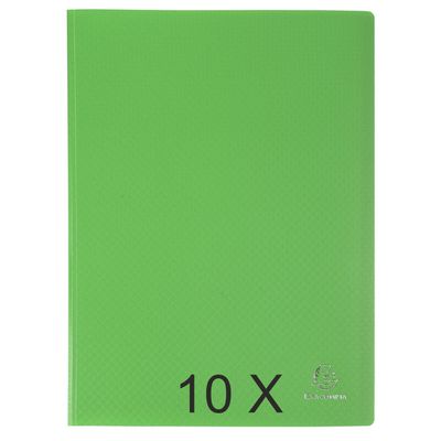 3130632088439-Exacompta Opak - 10 Porte vues - 80 vues - A4 - vert clair--0