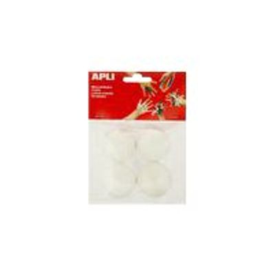 8410782132790-Apli - 4 boules polystyrène - blanc-Avant-0