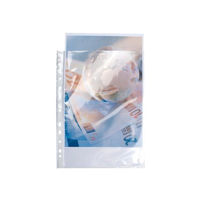 3130631059003-Exacompta - 100 Pochettes perforées - A4 - 9/100 - cristal-Avant-0