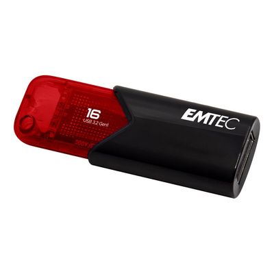 3126170173096-Emtec B110 Click Easy 3.2 - clé USB 3.2 - 16 Go - rouge-Angle gauche-0