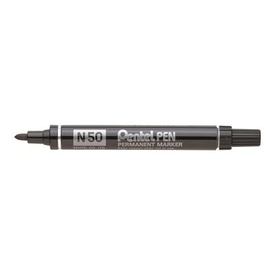 4902506077981-Pentel PEN N50 - Marqueur permanent - pointe ogive - noir-Angle gauche-0