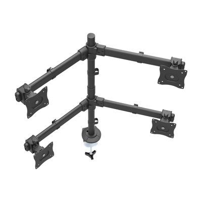 0065030867795-StarTech.com ARMQUAD - Bras support pour 4 écrans jusqu'à 27" - fixation pince - noir-Angle gauche-3