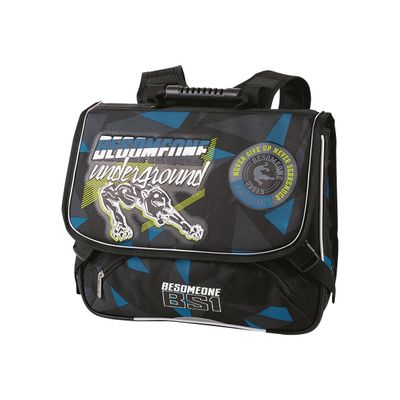 3664447027135-Besomeone Cartable Underground 41 cm 2 compartiments Oberthur -Angle droit-0