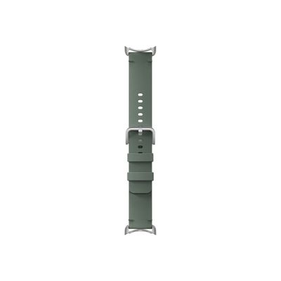840244600679-Google - Bracelet cuir Large pour montre connectée Google Pixel Watch - vert-Avant-0