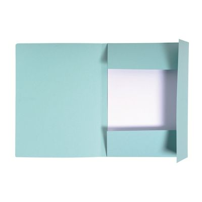 3130638449067-Exacompta Forever - 100 Chemises imprimées format folio - 280 gr - bleu clair-Avant-1
