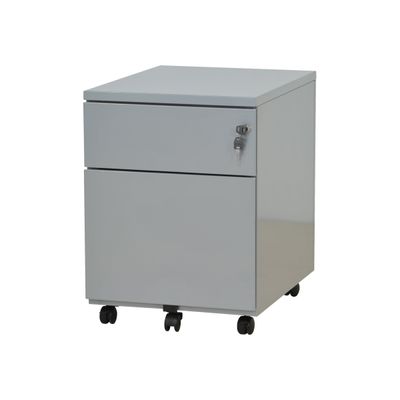 3219091960040-Caisson mobile - 2 tiroirs - gris - 56,7 x 54,1 x 41,8 cm-Angle droit-0