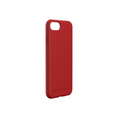 3571211427148-Just Green - Coque de protection souple pour Iphone SE (2020)/8/7/6S/6 - rouge-Arrière-2