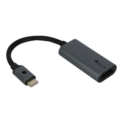 8435430618549-NGS - Adaptateur USB-C mâle vers HDMI femelle - 10 cm - noir-Angle gauche-0