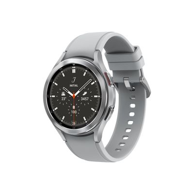 8806092612709-Samsung Galaxy Watch4 Classic - montre connectée - 46mm - 16 Go - argent-Angle droit-0