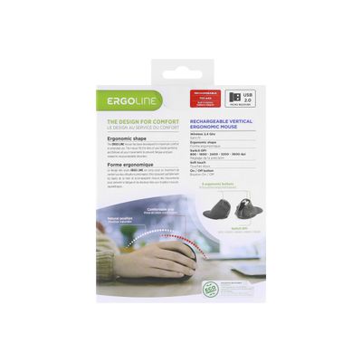 3303170096901-T'nB Ergo Line - souris sans fil ergonomique rechargeable - noir-Arrière-6