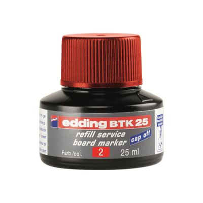 4004764780150-edding BTK 25 - Recharge d'encre marqueur pour tableaux blancs - rouge-Avant-0