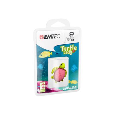 3126170144249-Emtec Animalitos M335 Tortue - clé USB 16 Go - USB 2.0-Angle gauche-6